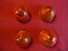 Lucas L594 Beehive Lenses, Original, Set of 4 Amber Seconds 
