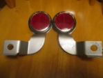 Austin-Healey BJ8 Rear Reflector and Bracket Set, New  