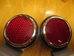 Austin-Healey BJ8 Rear Reflector and Bracket Set, New [clone] - BJ8 Brackets and NOS Reflectors