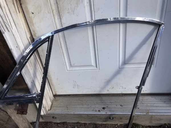 Above Door Frame Rhs Door Window Chrome Frame, Jaguar XK120 FHC, RHS - Rogers Motors
