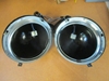 Headlamp Bowl or Bucket Pair, Jaguar XK140, XK150, Mark VIII, Mk IX , Refurbished head lamp, headlight, head light