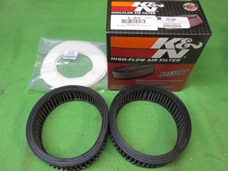 K&N Performance Air Filter/Cleaner Pair for MGA, New 