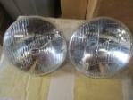 Lucas 7-inch Sealed Beam Headlamp Pair, RHD, original 