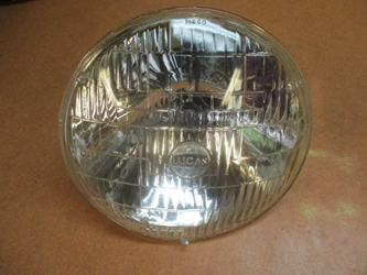 Lucas 7-inch Sealed Beam Headlamp, RHD, NOS 