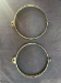 Lucas Headlamp Rim Pair, Jaguar XK120, Excellent Original - XK120 HL Rim Pair, Original