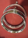 Lucas Headlamp Rim Pair, Jaguar XK140-150, Excellent Original head lamp, headlight, head light