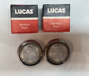 Lucas L488 Flat Glass Lens Pair, NOS 