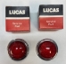 Lucas L488 Flat Glass Lens Pair, NOS - L488 lenses NOS