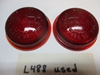 Lucas L488 Flat Glass Lens Pair, Used Original 