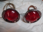 Lucas L551 Taillamp Pair, Original with NOS Lenses 