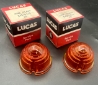Lucas L639 Amber Lens, Land Rover Series II, NOS 