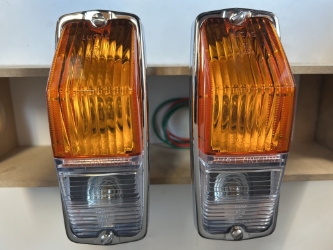 Lucas L677 Front Directional Park Side Lamp Pair, 1968-69 MGB, New 