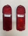 Lucas L824 Front Marker Red Lens Pair, NOS 