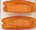 Lucas L838 Amber Lens Pair, MG Midget 1970-74, NOS  - L838 lenses NOS