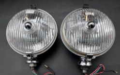 Lucas SFT576 Fog Lamp Pair, Restored Originals driving lamp, driving light, spot lamp