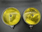 Lucas SLR700 Driving/Spotlamp Pair, Excellent Original RARE YELLOW LENSES driving lamp, driving light, spot lamp