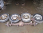 MG Midget Austin Healey Sprite Wire Wheel Setup 