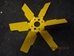 MGB six-blade original fan, powder-coated  - MGB 6-blade fan powder coated