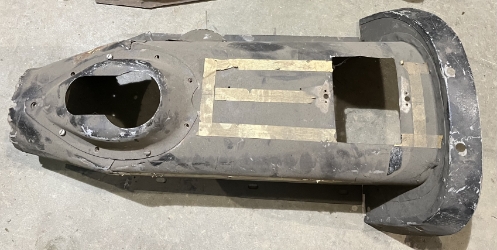 Manual Transmission Tunnel/Gearbox Cover, Jaguar XK150 All Models, Original  