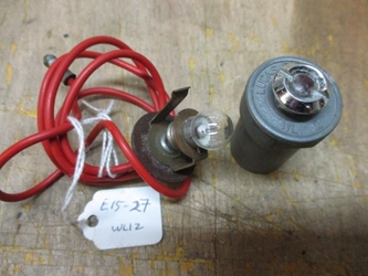 Lucas WL12 Red Warning Lamp Assembly, NOS 