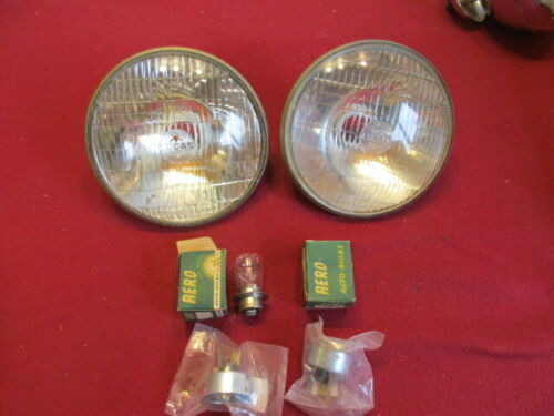 Lucas F700 Bulb-type Headlamp Pair, RHD, Original head lamp, headlight, head light