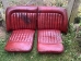 Original Red Jaguar XK150 Seats - Red original 150 seat pair