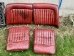 Original Red Jaguar XK150 Seats - Red original 150 seat pair