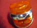 Rare Lucas L632 All Amber Lens & Rim Pair, NOS - NOS L632 A/A lens pair