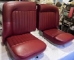 Red Jaguar XK140 Seats, nice condition - Red XK140 seat pair