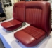 Red Jaguar XK140 Seats, nice condition - Red XK140 seat pair