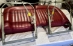 Red Jaguar XK140 Seats, nice condition - Red XK140 seat pair