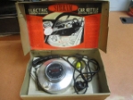 Sirram Electric Car Kettle, 1950s or 60s, NOS 
