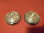 Lucas L539 Clear Lens & Rim Pair; AC Ace, AC Cobra, MGA; NOS 