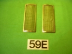 Brass Vent Screen Pair, Jaguar XK150 (Most), #X59E, New 