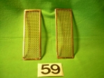 Brass Vent Screen Pair, Jaguar XK120, XK140, early XK150, #X59, New 