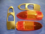 Lucas L840 Taillamp Lens Pair, MG Midget, MGB, New 