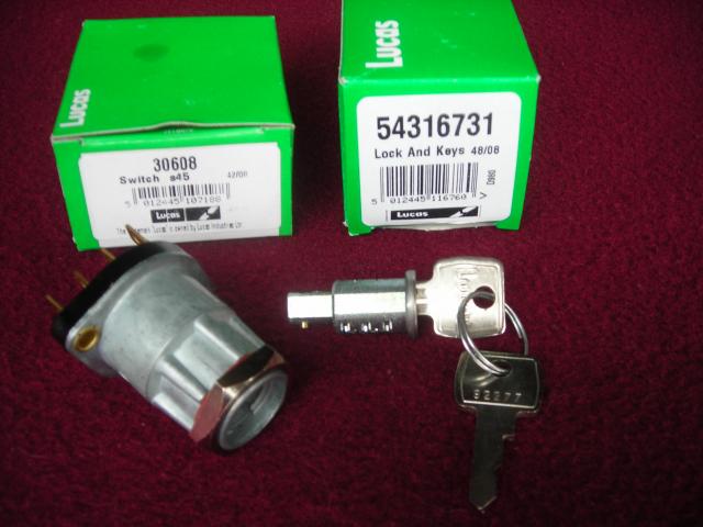 Lucas 2-position Ignition Switch, New 