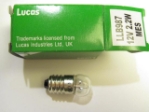 Lucas LLB987 Screw-base Instrument Bulb, New 
