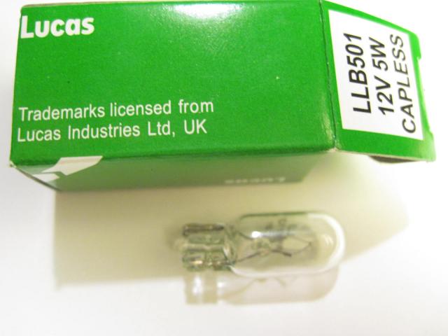 Lucas LLB501 Capless Bulb, New 