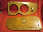 Walnut Dashboard Pair, Jaguar 420 Saloon, Original 
