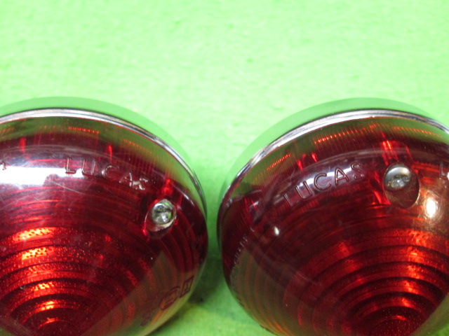 PAIR LUCAS TYPE L691 Amber Flasher Lenses 517266, for