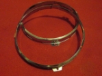 Lucas Inner Headlamp Rim Pair, 1960s-80s, Original head lamp, headlight, head light