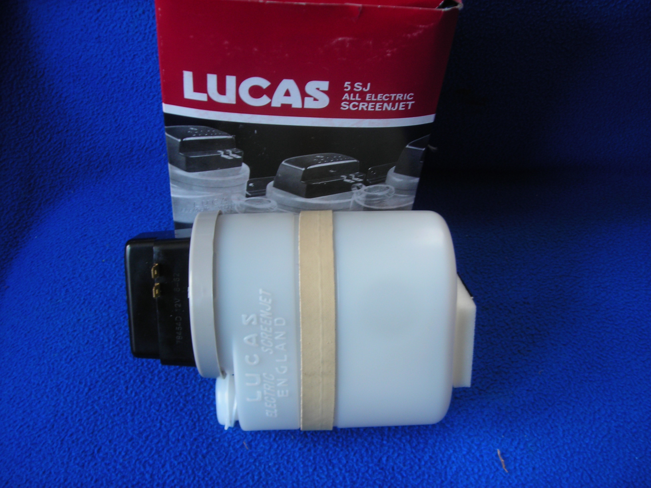 Series 1 2 Land Rover Lucas Repro ScreenJet Windscreen Washer Pump Glass Bottle