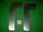 Front Mudshield/Splash Panel Pair, Jaguar XK120, #X65, New 