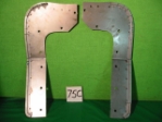 Front Mudshield/Splash Panel Pair, Jaguar XK140 FHC, #X75C, New 
